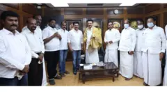 திமுக-வில் இணைந்த 4 ரஜினி கட்சி மாவட்டச் செயலாளர்கள்.