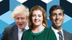 बोरिस जोनसन, पेनी मोर्डन्ट र ऋषि सुनक