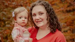 Julie Eshelman with her baby