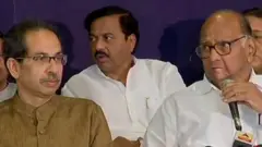 శివసేన అధ్యక్షుడు ఉద్ధవ్ ఠాక్రే, ఎన్సీపీ అధ్యక్షుడు శరద్ పవార్