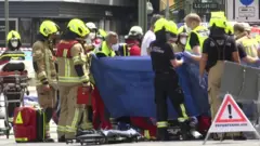 Emergency officials at the scene