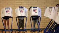 Votantes en las primarias para alcalde de Nueva York del 22 de junio.