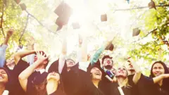 Diversity Students Graduation Success Celebration