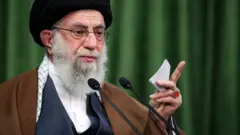 Ayatollah Ali Khamenei speaks in Tehran, Iran, on 3 November 2020