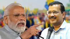 નરેન્દ્ર મોદી અને અરવિંદ કેજરીવાલ