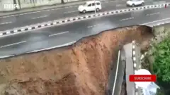 కుప్పకూలిన హైవే