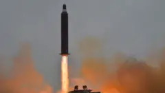 Запуск баллистической ракеты