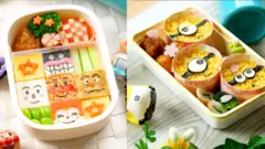 Mosaic and Minion bento
