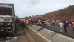 'Lagos Ibadan expressway tanker explosion': Ogun tanker fire