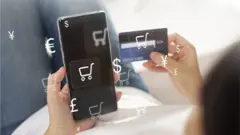 設計圖片：手機與信用卡支付