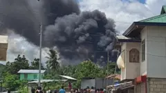 Philippines military transporter crash site on Jolo island, 4 July 2021