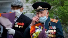 Minskdə Belarus veteranları, 7 may