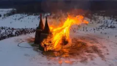 Сожжение "замка корона-людоеда"