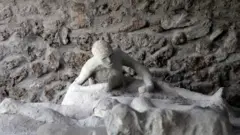 Molde de un habitante de Pompeya
