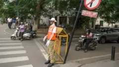Traffic police mannequin