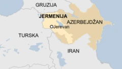 Jermenija, Azerbejdžan, mapa