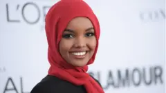 Halima at the Glamour Women of the Year awards in 2017