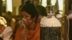 দিল্লিতে সাময়িক ভাবে তৈরি করা কোভিড চিকিৎসা কেন্দ্র