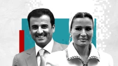 Katar Emiri Şeyh Temim bin Hamad El Sani ve eşi Şeyha Moza Bint Nasır