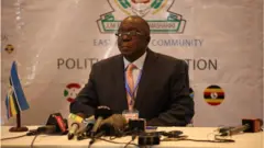 Mwenyekiti wa ujumbe wa waangalizi wa jumuia ya Afrika Mashariki kwenye uchaguzi wa Tanzania, Silvestre Ntibantunganya