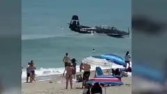 هبطت الطائرة اضطراريا في الماء عند شاطئ "كوكو بيتش" بفلوريدا