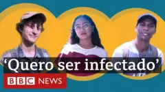 Pessoas que querem ser infectadas com o coronavírus