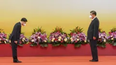 習近平在香港出席主權移交25週年活動