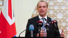 Dominic Raab in Qatar