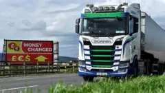 Lorry near Irish border