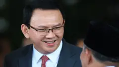 Ahok dalam pelantikan Presiden Joko Widodo pada tanggal 20 Oktober lalu.