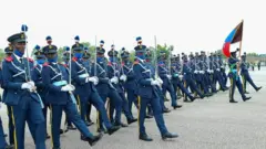 Officers dey parade