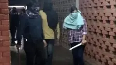 જેએયુમાં થયેલી હિંસાની તસવીર