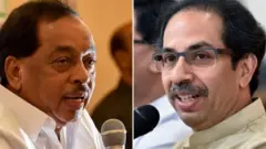 मुख्यमंत्री उद्धव ठाकरे, नारायण राणे, शिवसेना, भाजप