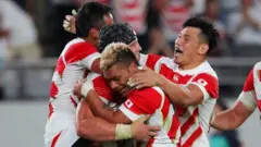 Japan celebrate
