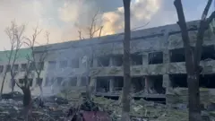 بیمارستان بمباران شده در ماریوپل