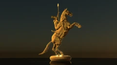 Une représentation en 3D de la princesse Yennenga