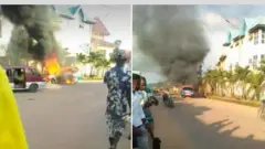 Ụgbọala a gbara ọkụ n'Oko, Anambra steeti