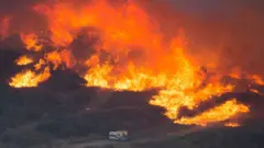 حرائق غابات في كاليفورنيا. صورة أرشيفية