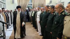 آیت الله علی خامنه ای در هفته های اخیر شماری از فرماندهان ارشد نظامی از جمله فرمانده کل سپاه پاسداران انقلاب اسلامی را تغییر داده