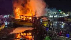 సెప్టెంబర్ 16న తగులబడిన బోటు