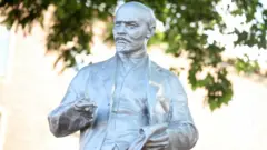 Image of the Lenin statue in Gelsenkirchen