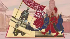 День Октябрьской революции в анимации