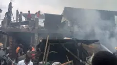"Fire guts Ladipo spare parts market": Fire burn Lagos main 'tokunbo' motor market