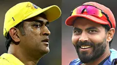 મહેન્દ્રસિંહ ધોની અને રવીન્દ્ર જાડેજા