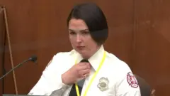 Genevieve Hansen declarando en el juicio del caso de George Floyd
