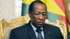 Le président du Burkina Faso, Blaise Compaoré,
