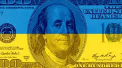 долар і український прапор