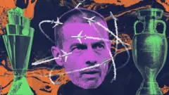 A graphic of Uefa president Aleksander Ceferin