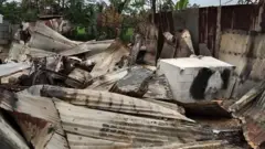 পুড়ে যাাওয়া ঘর