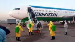 Тошкент аэропортида коронавирусига қарши кураш